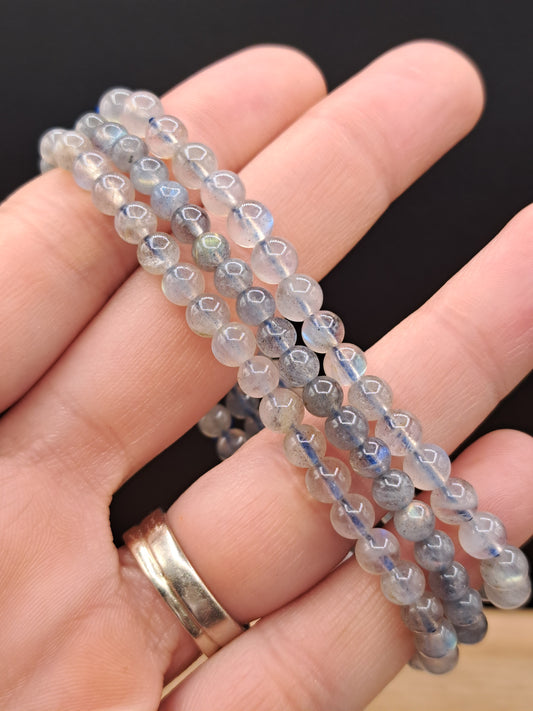 Labradorite 5mm Crystal Bead Bracelet