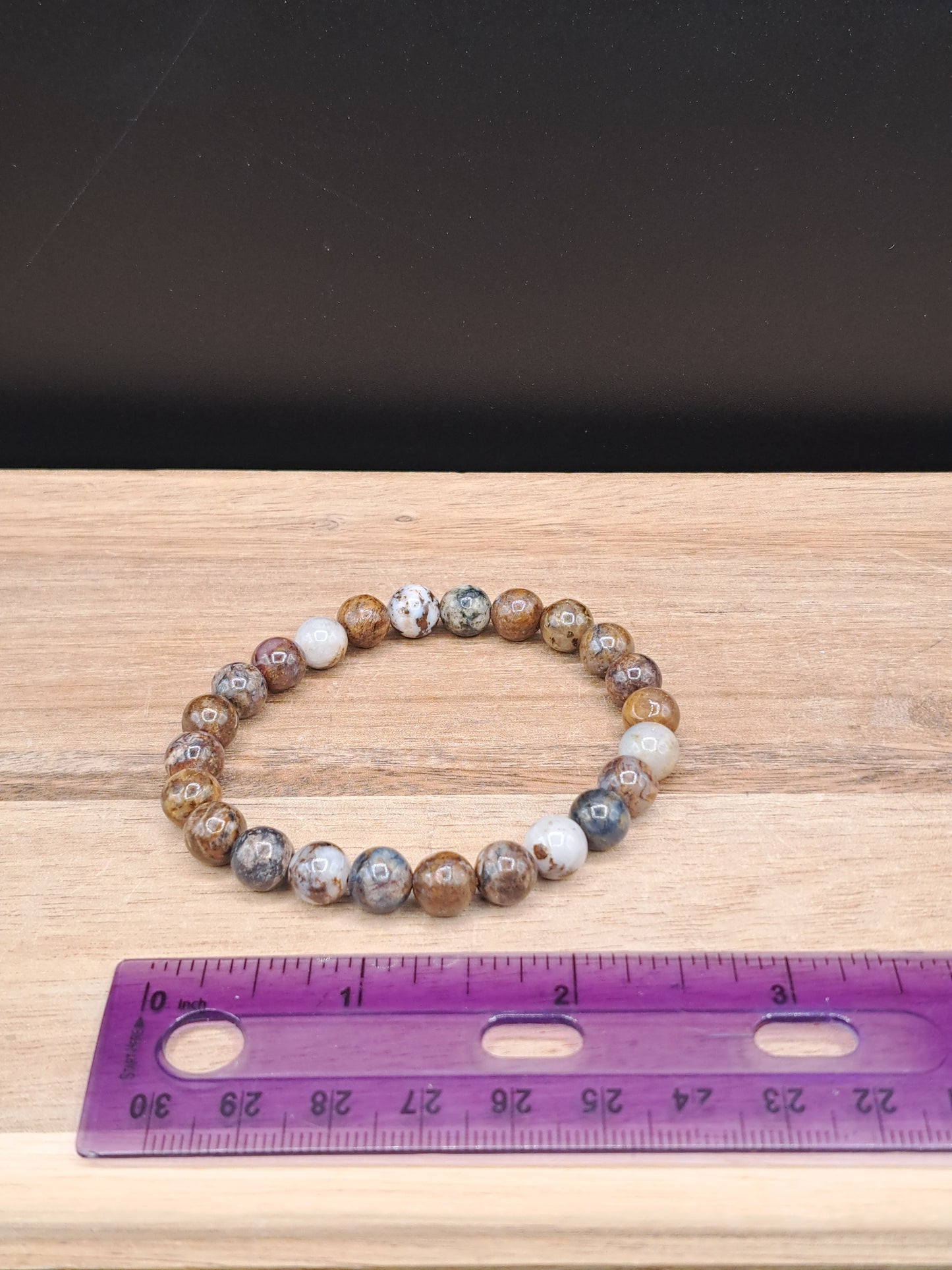 Pietersite 8mm Crystal Bead Bracelet