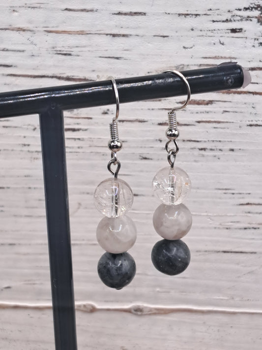 Crystal Bead Earrings - You Choose Material