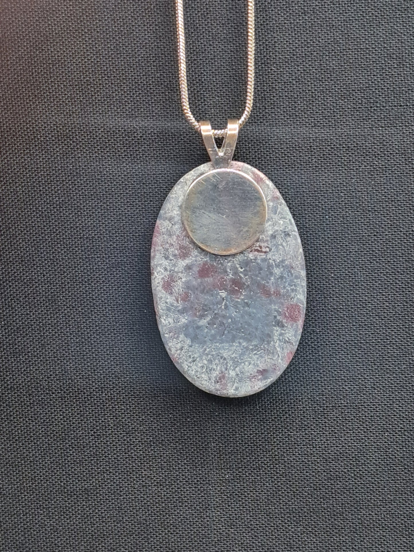 Ruby and Blue Kyanite Crystal Necklace