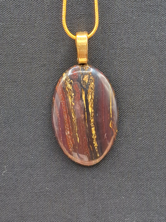 Tiger Iron Crystal Necklace