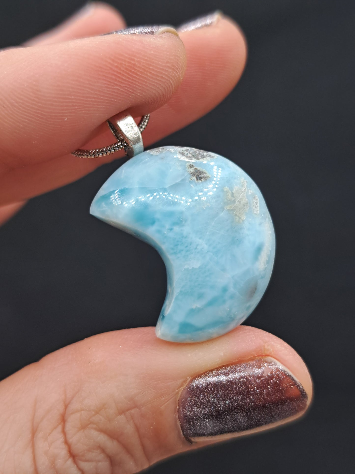 Larimar Crystal Necklace - You Choose