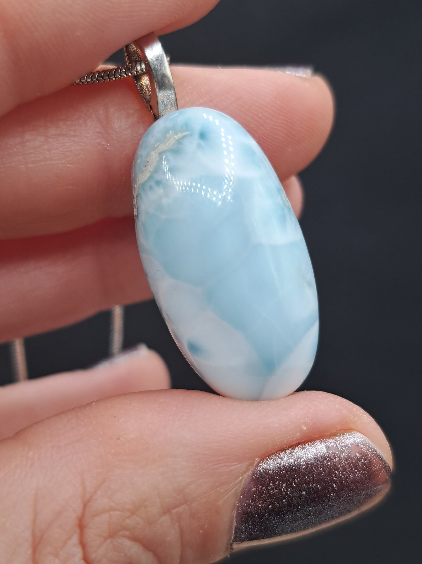 Larimar Crystal Necklace - You Choose