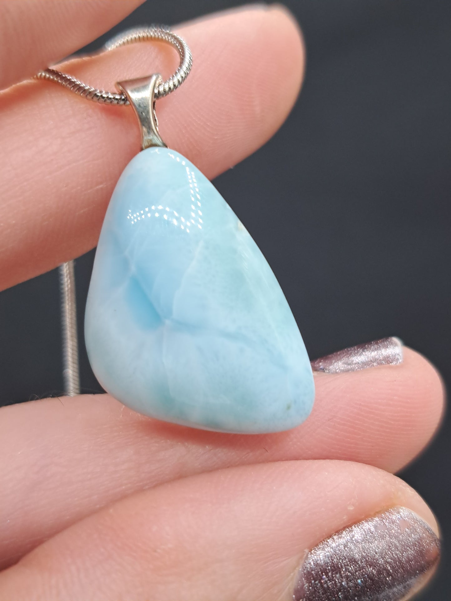 Larimar Crystal Necklace - You Choose