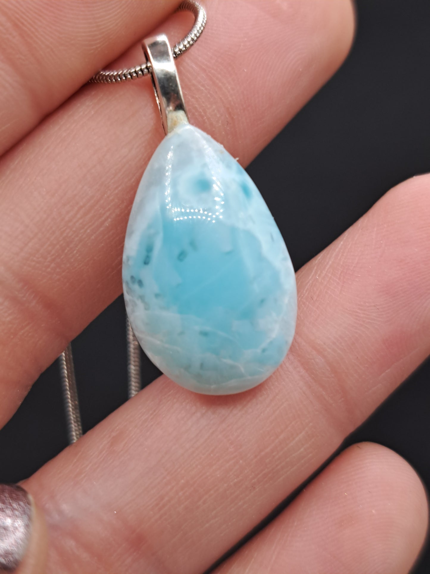 Larimar Crystal Necklace - You Choose