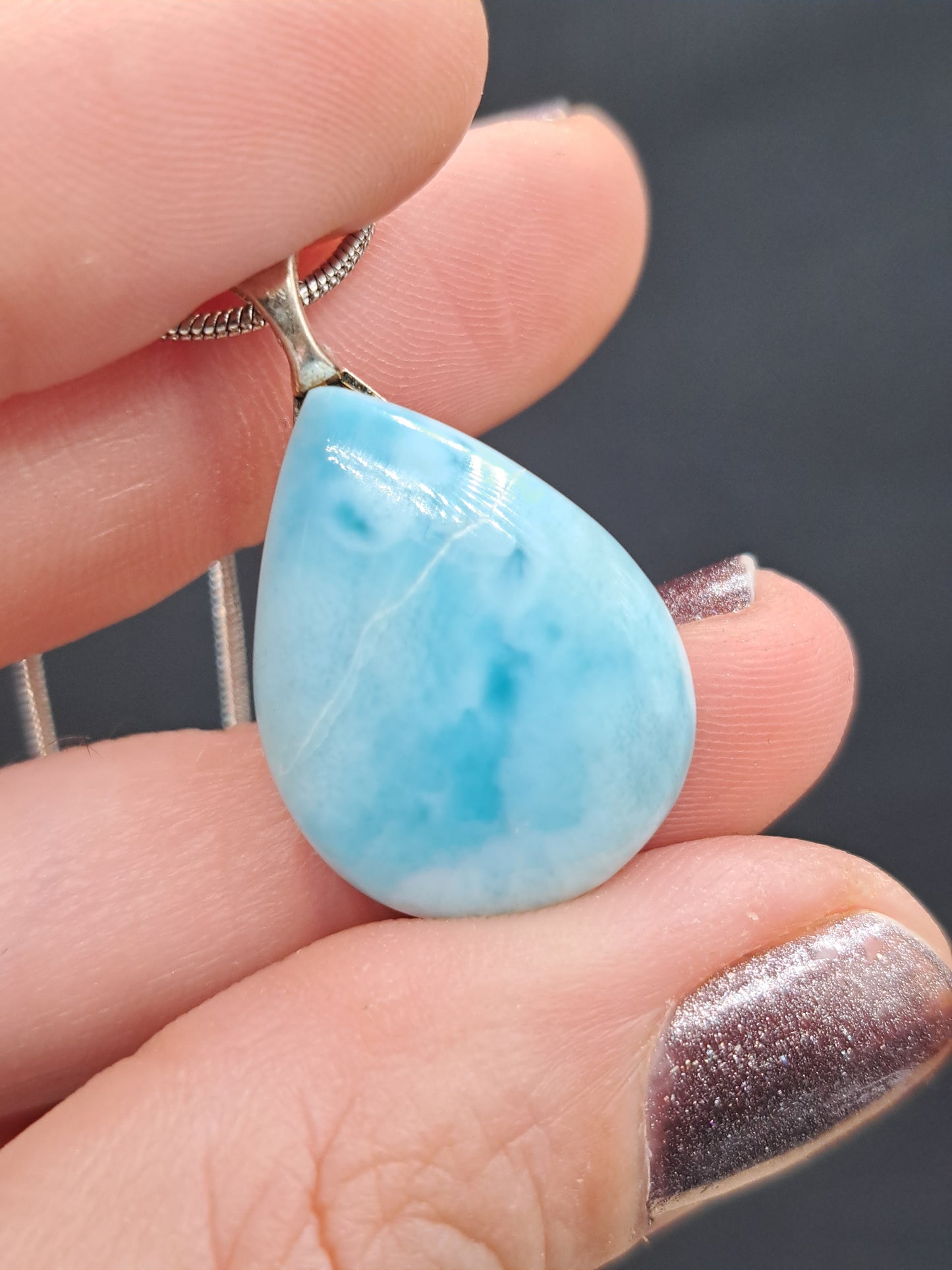 Larimar Crystal Necklace - You Choose