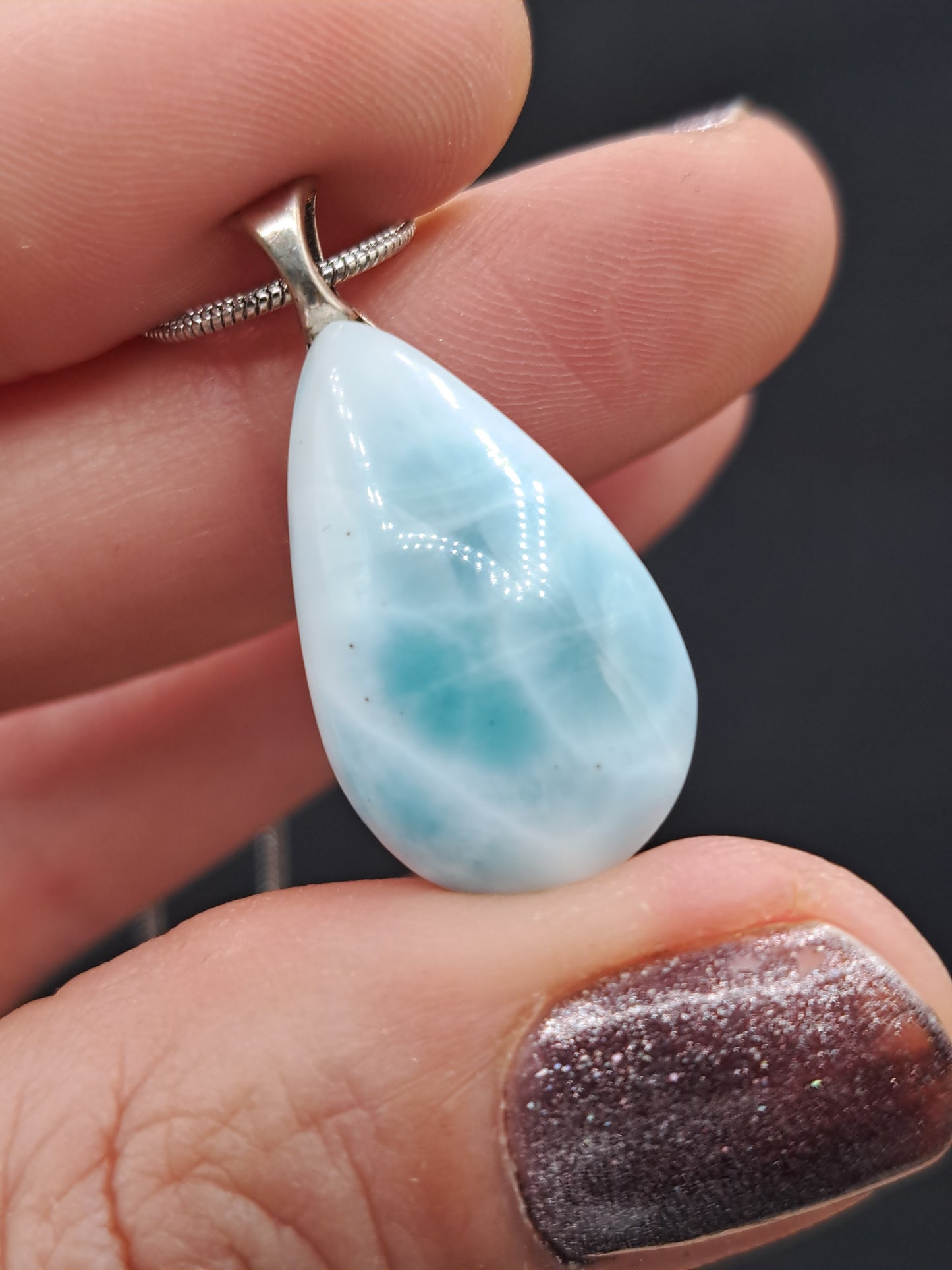 Larimar Crystal Necklace - You Choose