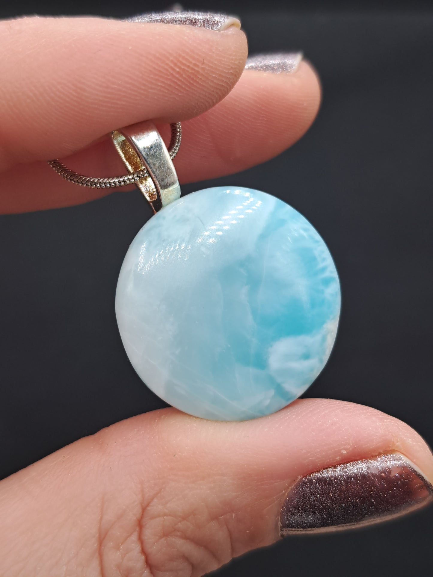 Larimar Crystal Necklace - You Choose