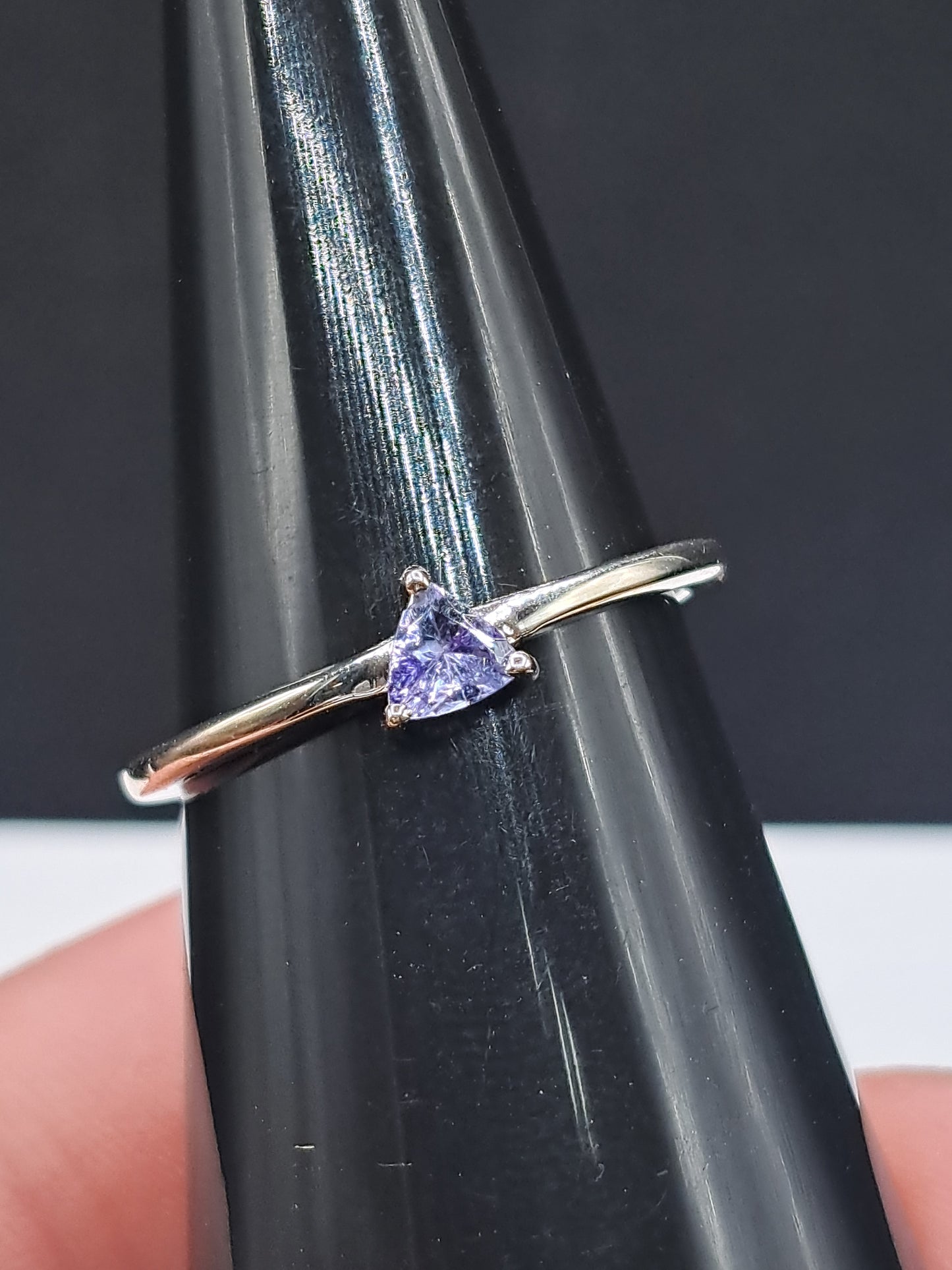 Tanzanite Stackable Crystal Ring