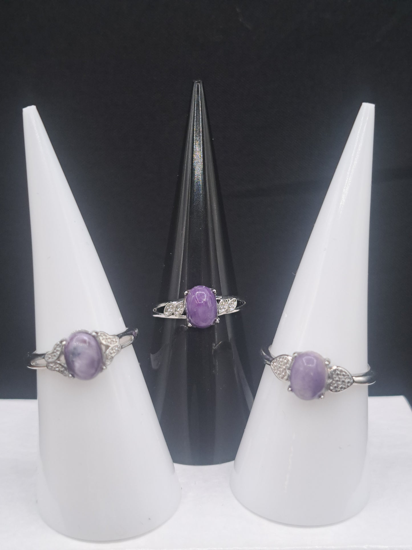 Charoite Crystal Ring - Choose Size