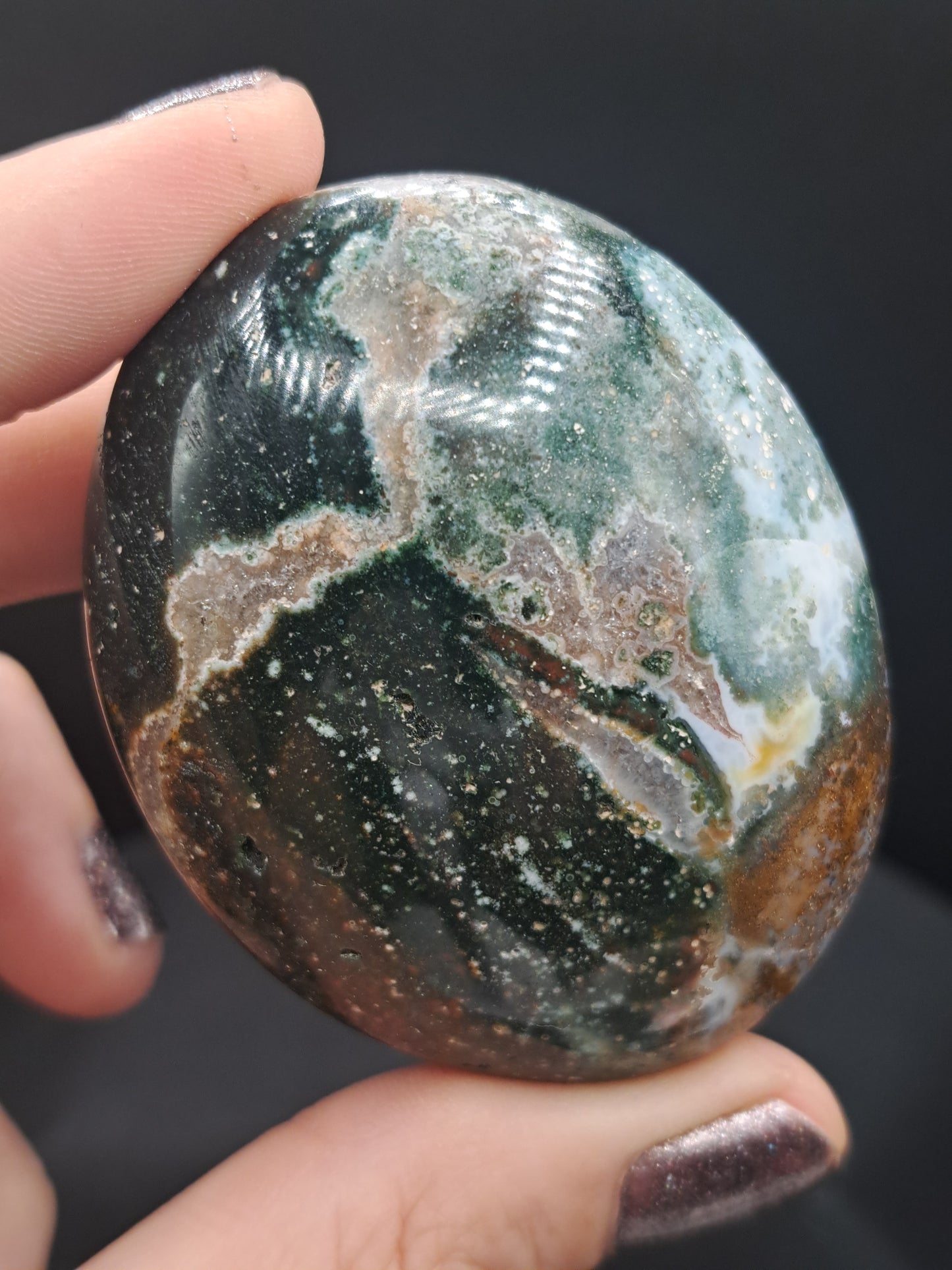 Sea Jasper Palm Stone - You Choose