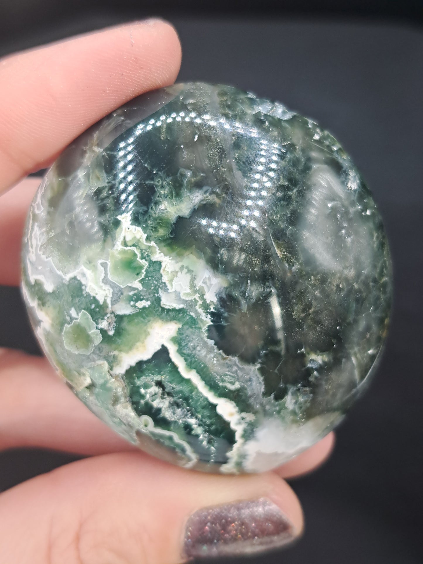 Old Stock Ocean Jasper Palm Stone - You Choose