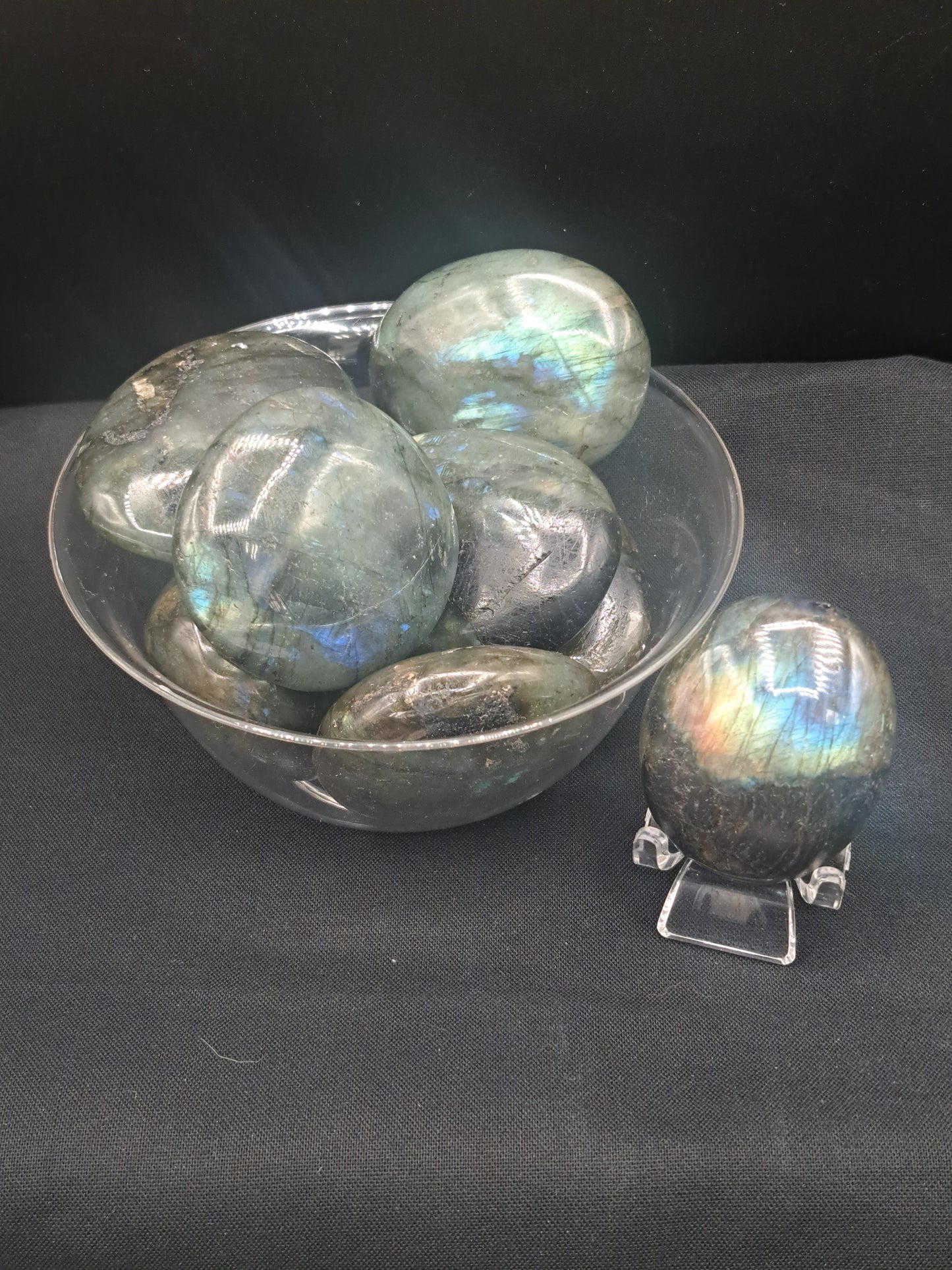 Labradorite Palm Stone Small - Intuitively Chosen