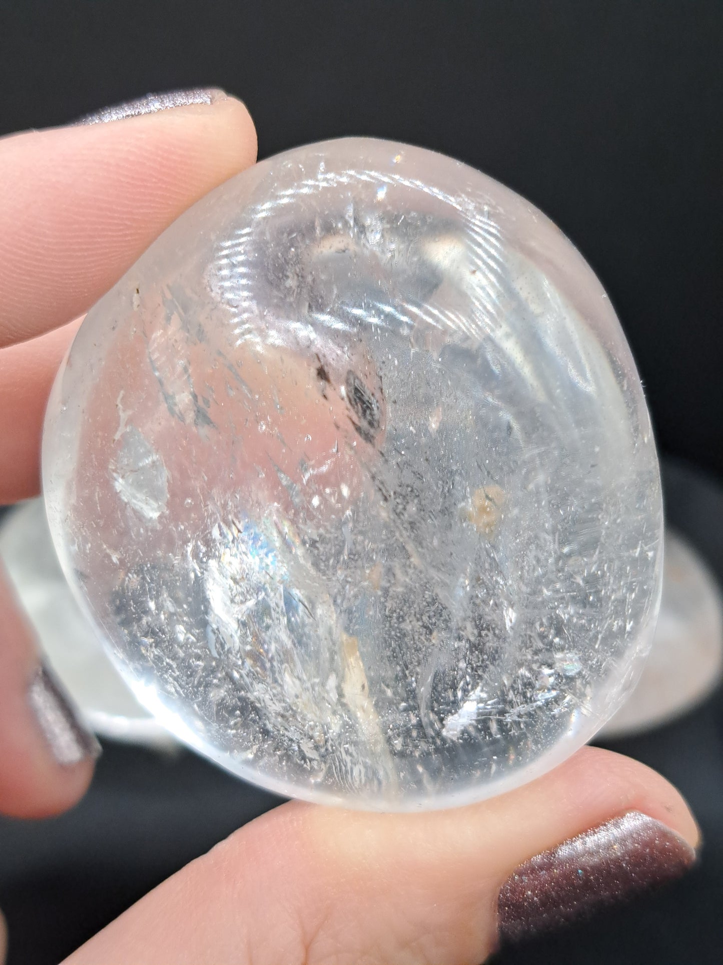 Clear Quartz Palm Stone - You Choose