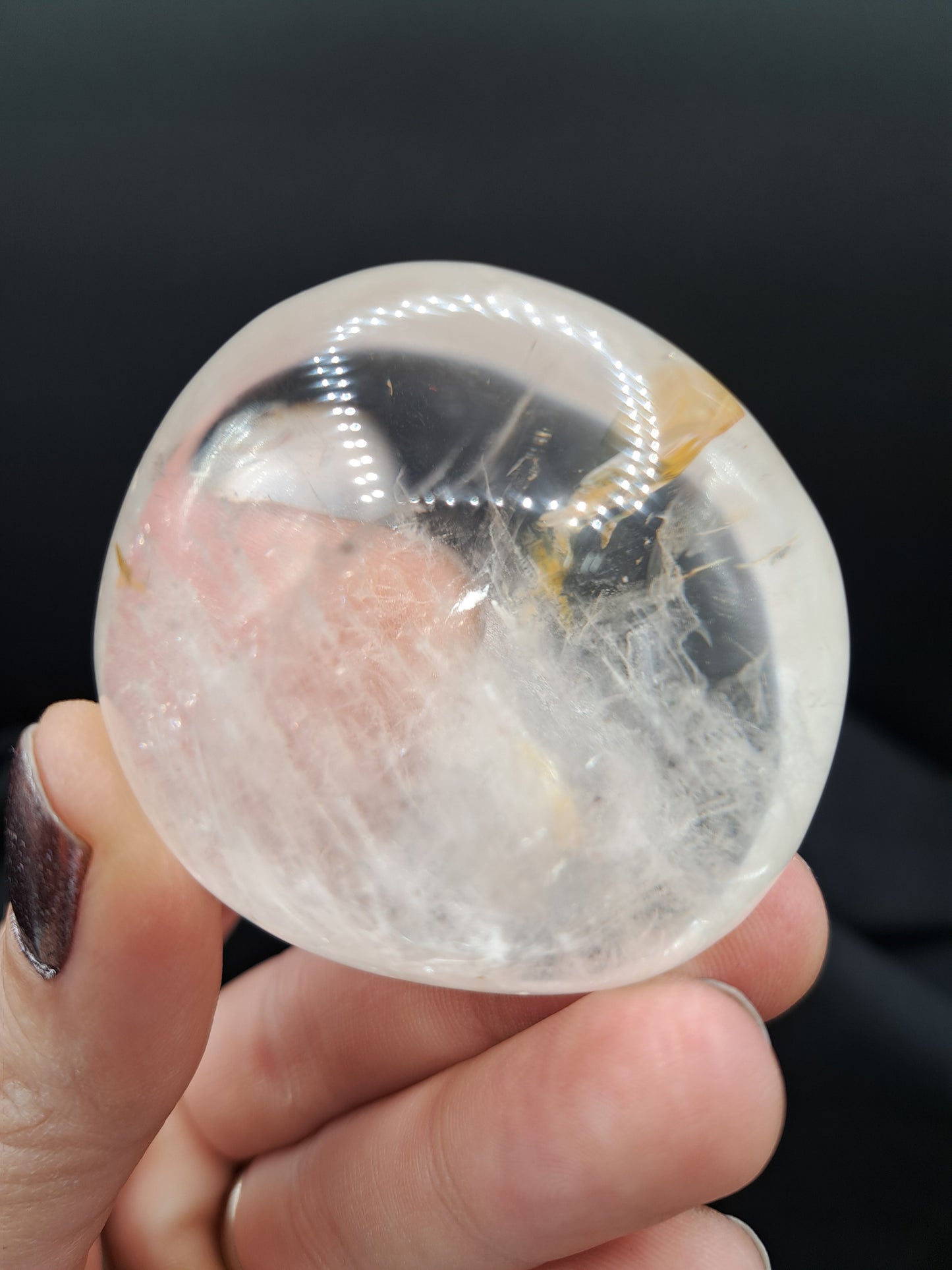 Clear Quartz Palm Stone - You Choose