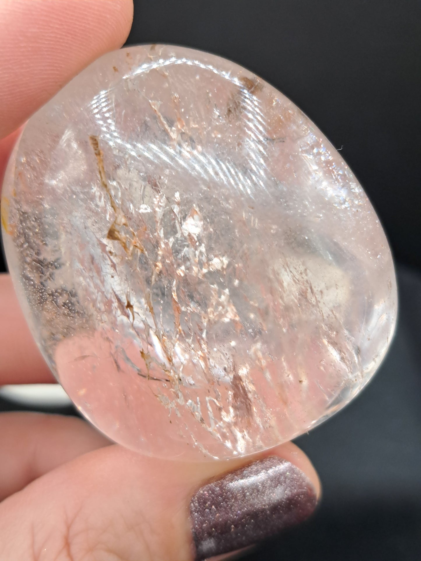 Clear Quartz Palm Stone - You Choose