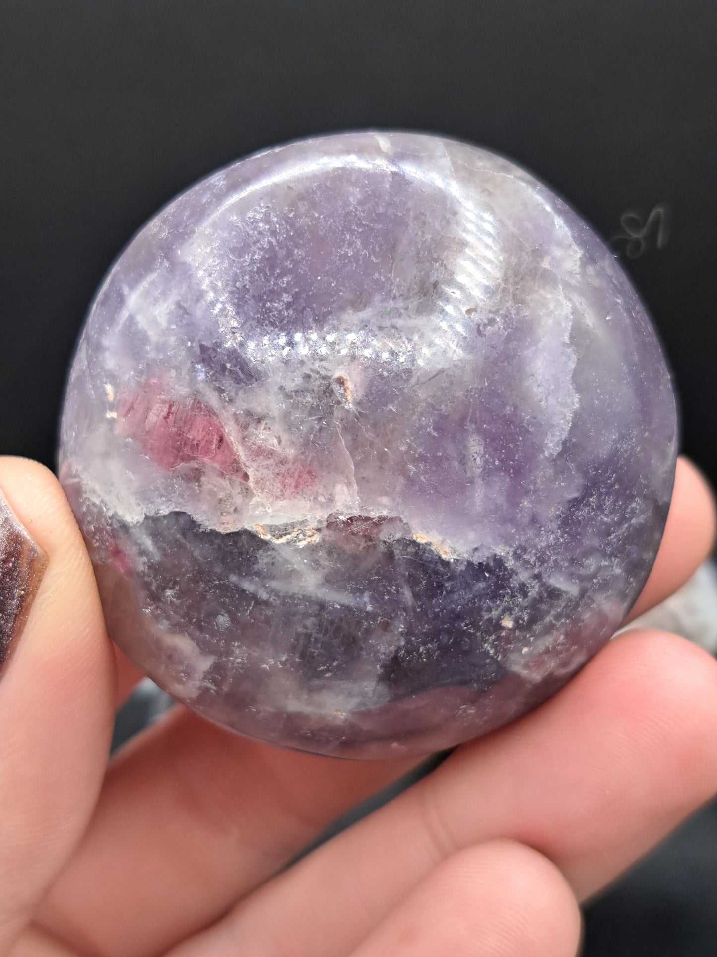 Lepidolite Palm Stone - You Choose