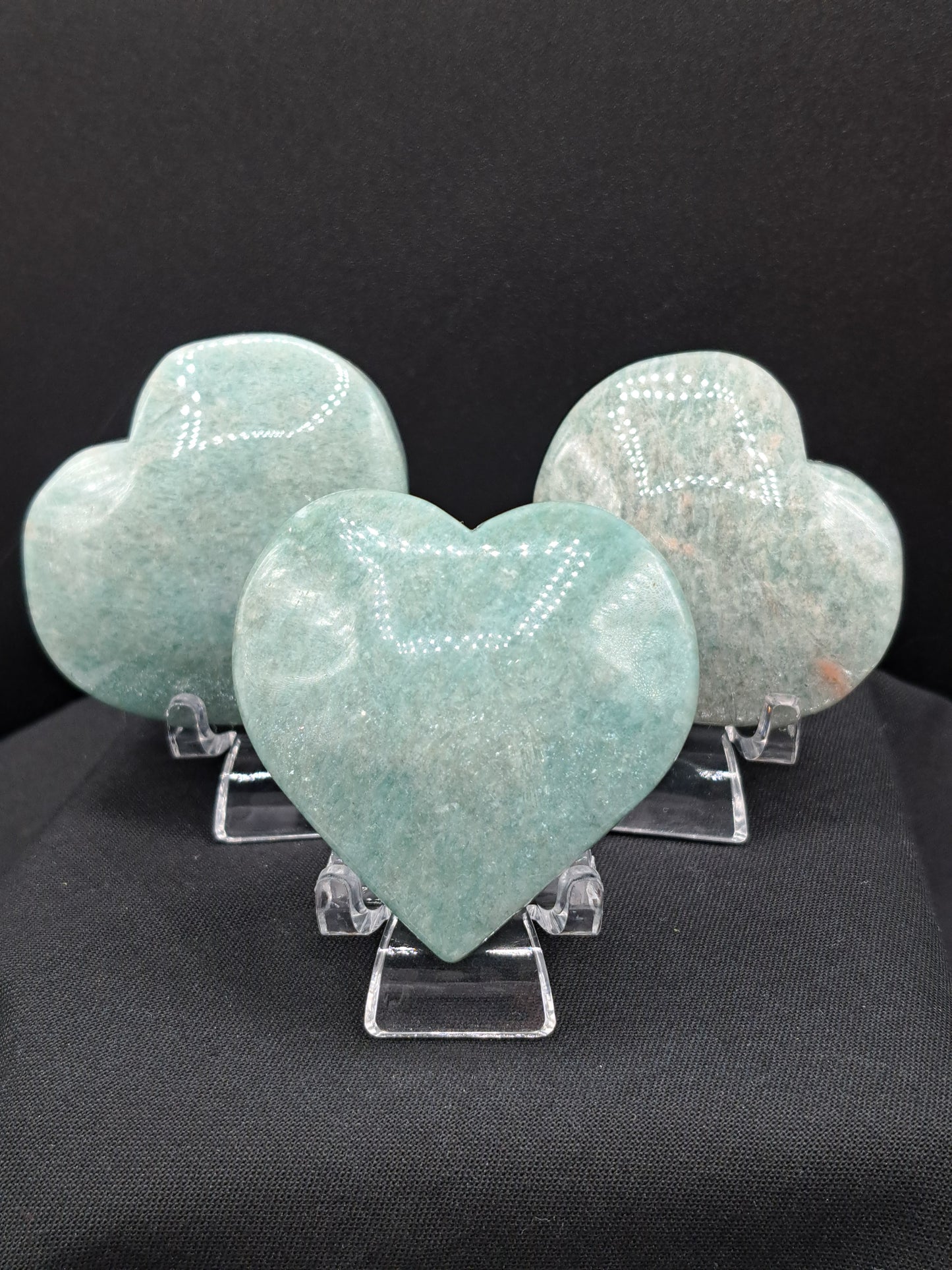 Amazonite Heart Palm Stone - Intuitive Pick