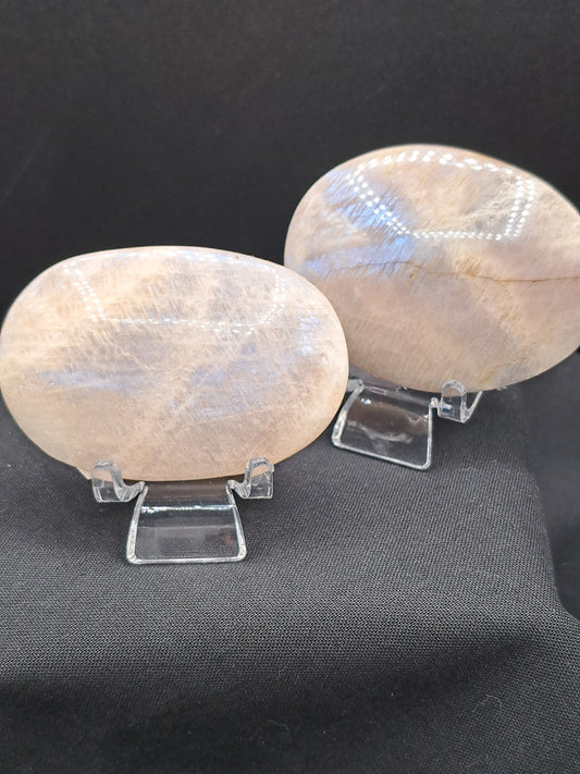 Moonstone Palm Stone - Choose Size