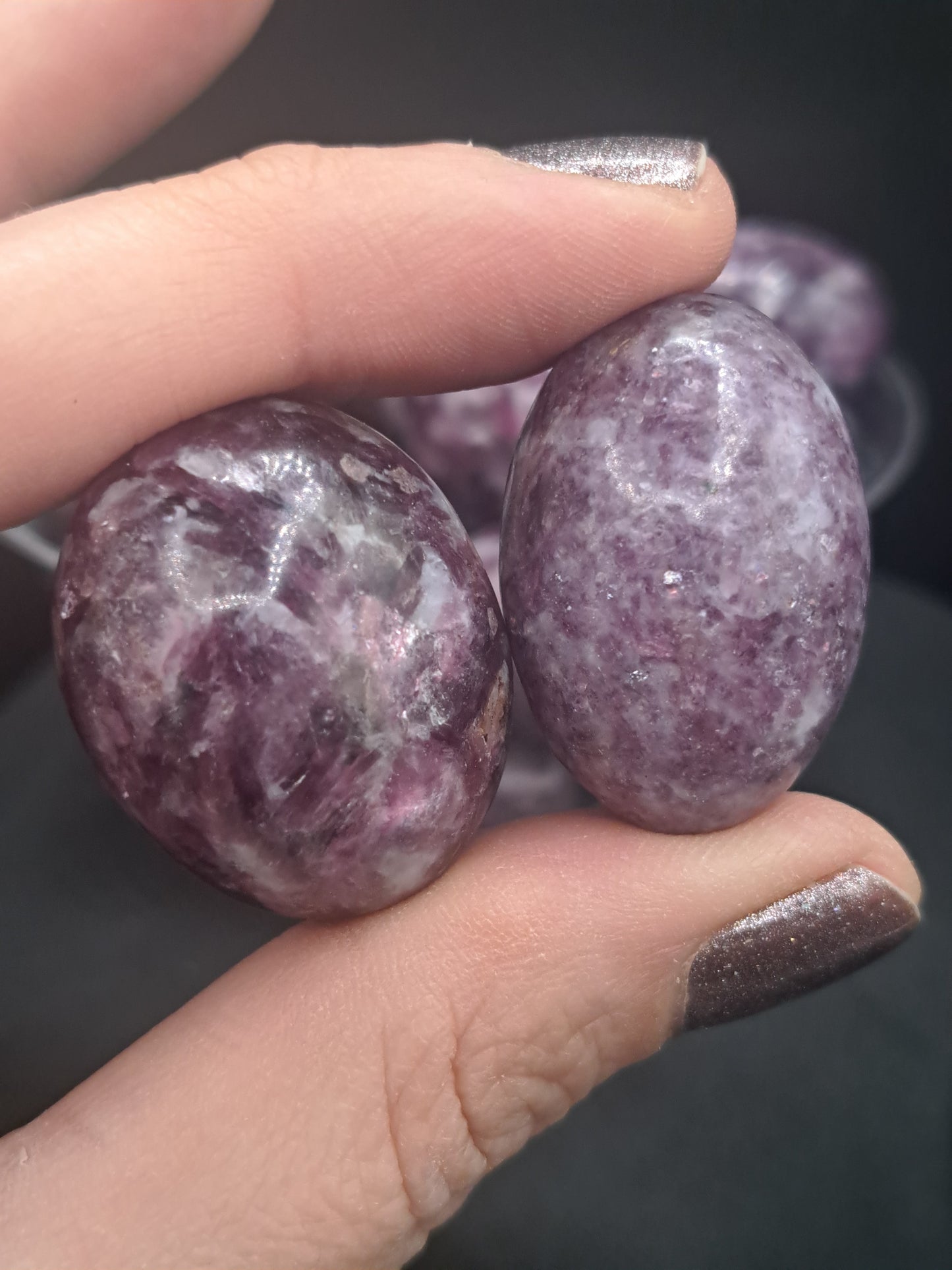 Silver Leaf Lepidolite Tumble - Intuitive Pick