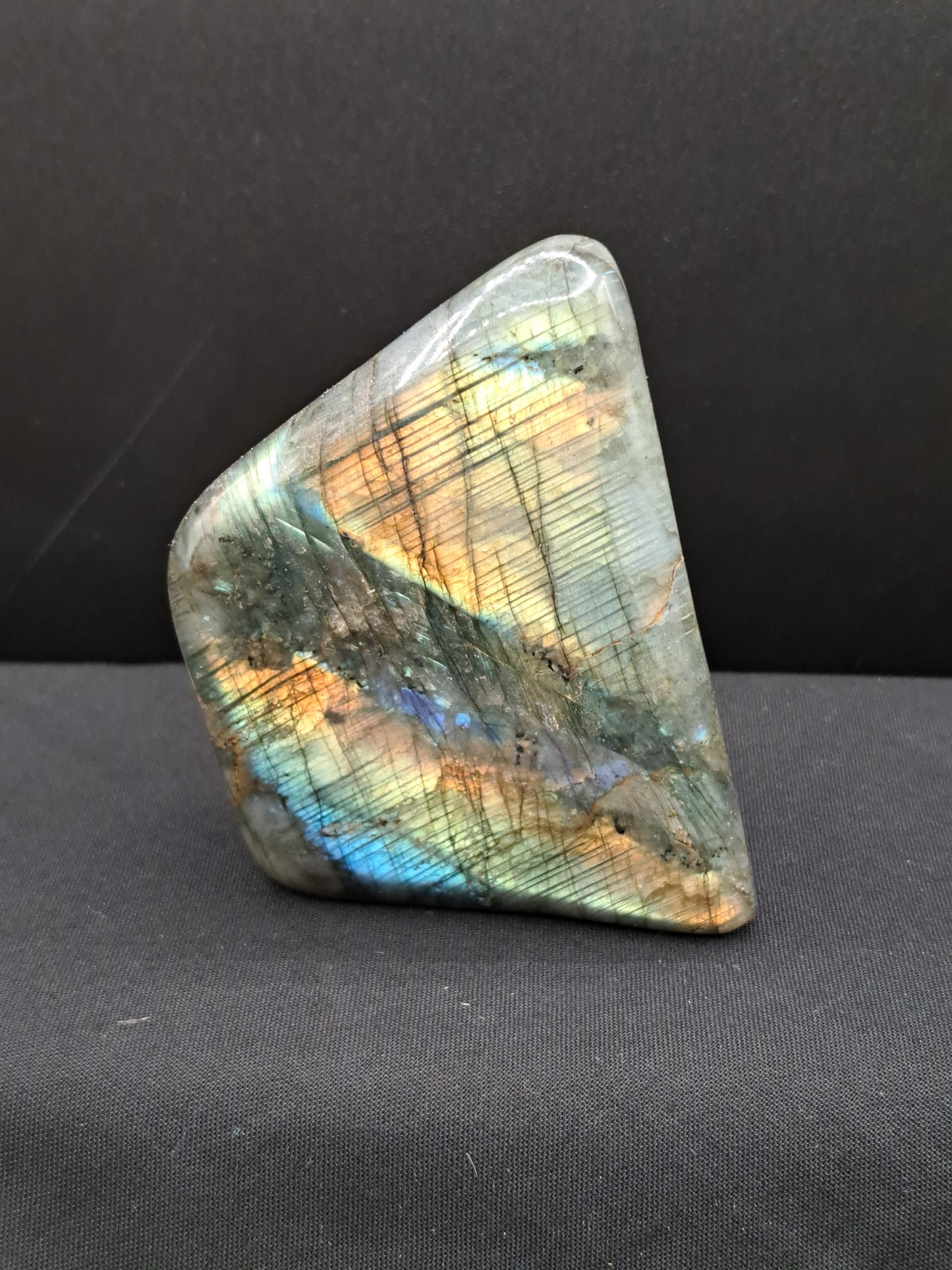 Labradorite Freeform With Striped Rainbow Flash