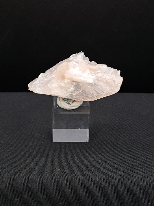 White Heulandite "Bowtie" on 1" Cube