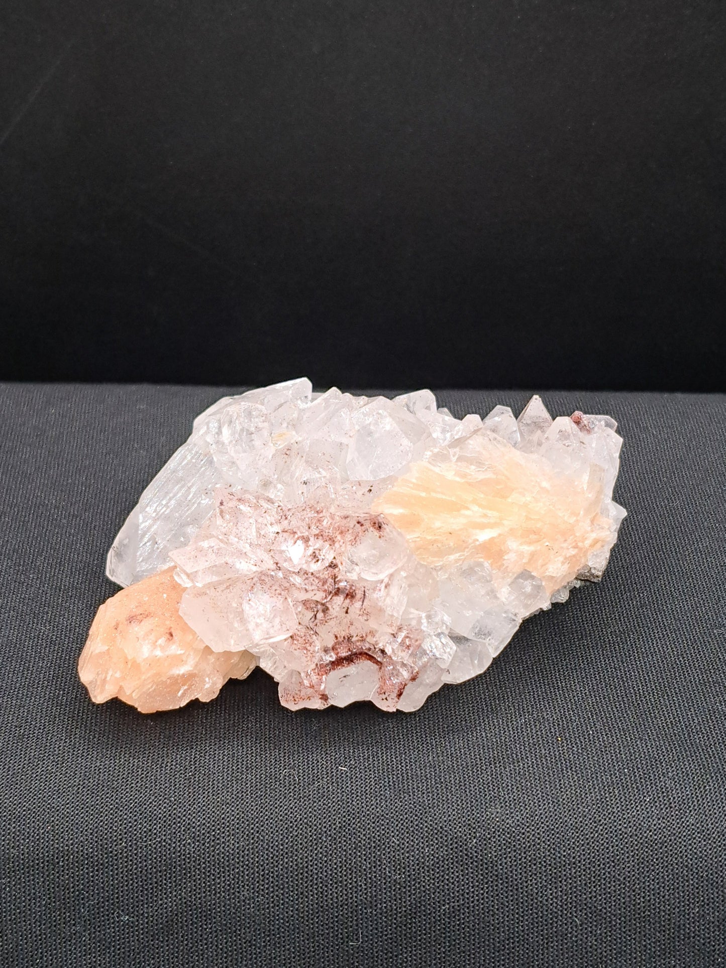 Diamond Apophyllite with Peach Stilbite