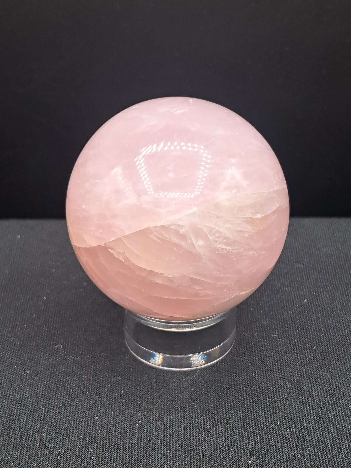 Rose Quartz Sphere with Asterism - SEE VIDEO