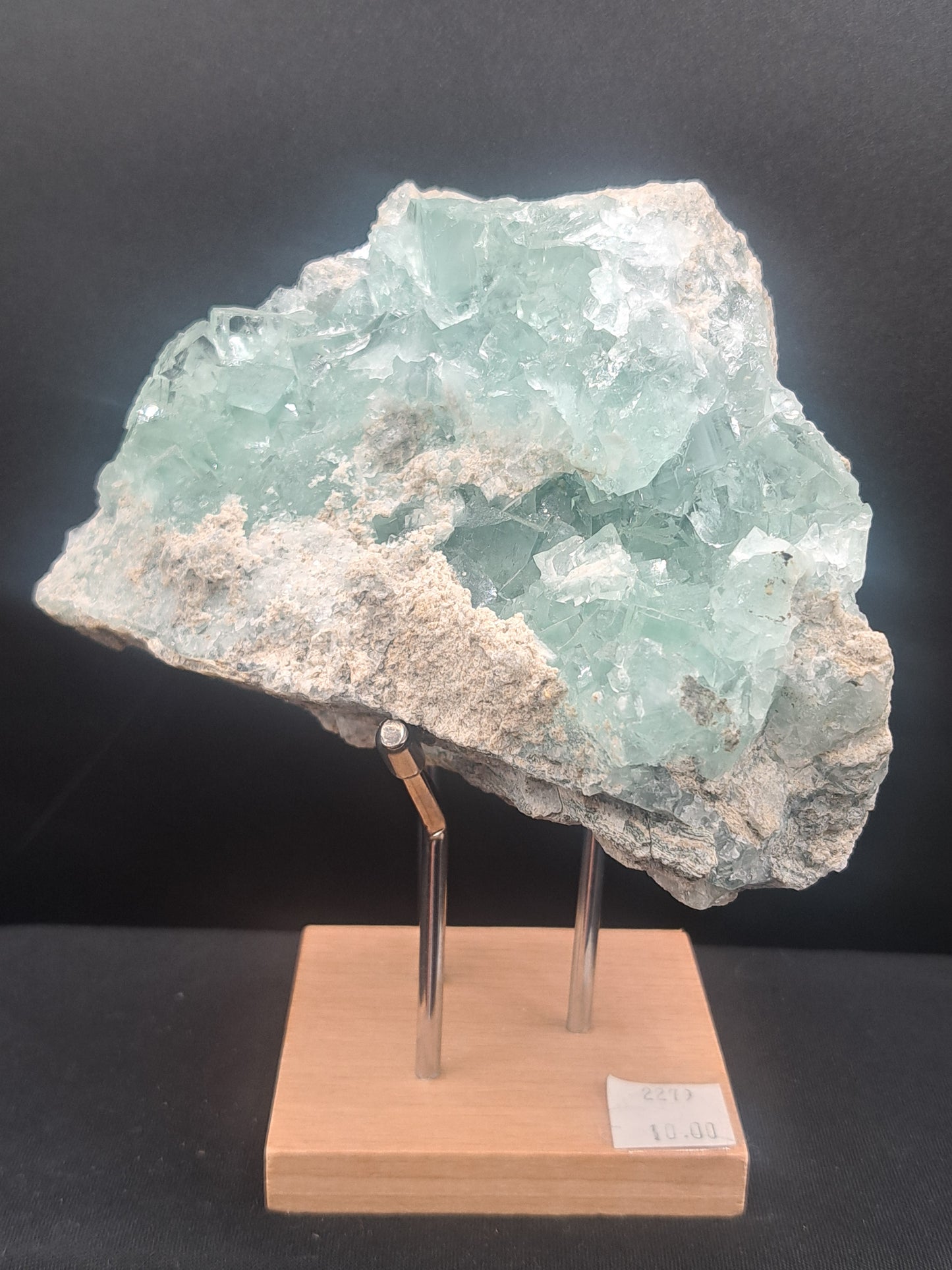 Xianghualing Mint Green Cubic Fluorite Cluster