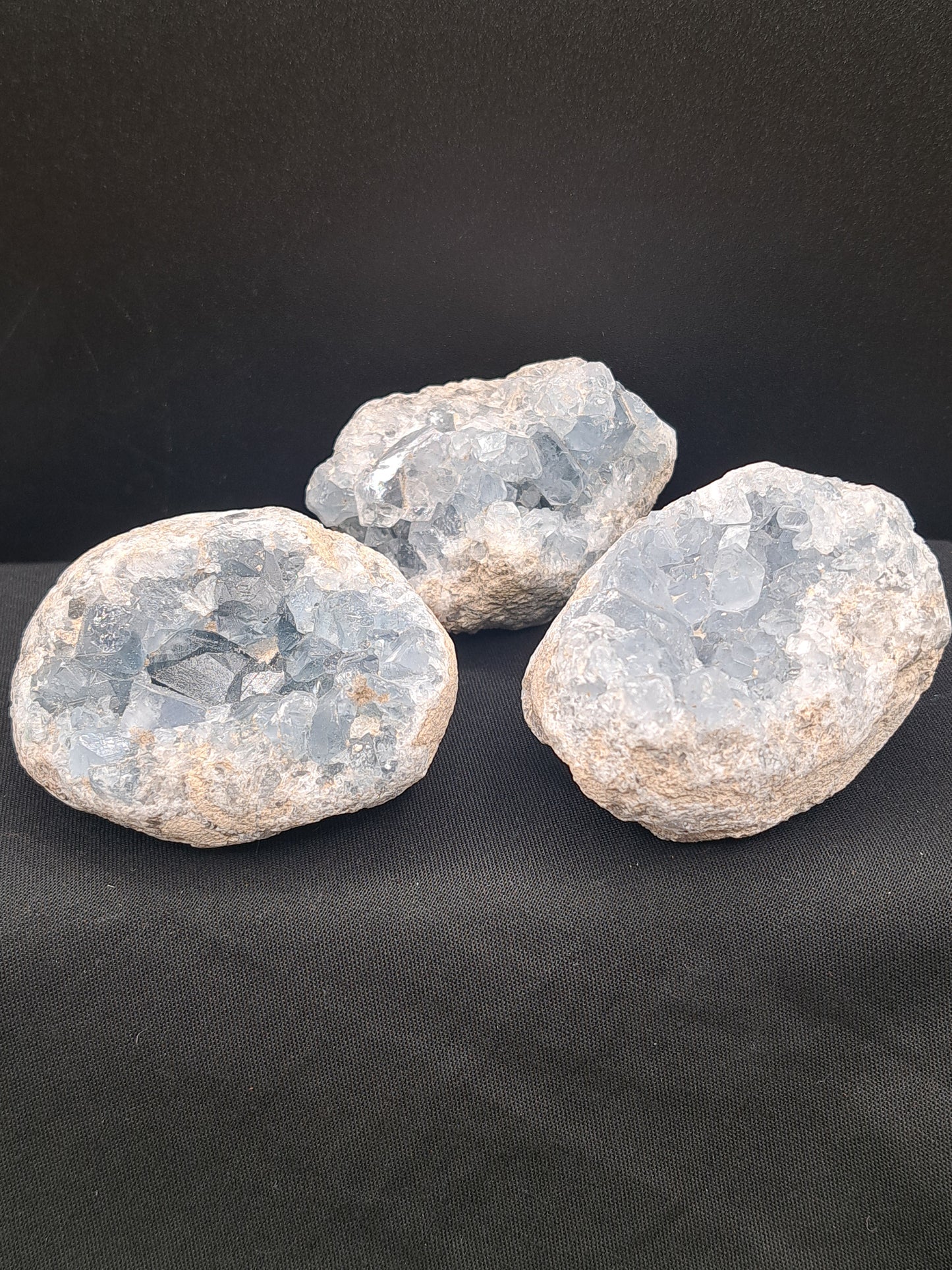 Celestite Cluster Geode - You Choose