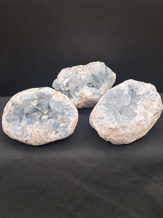 Celestite Cluster Geode - You Choose