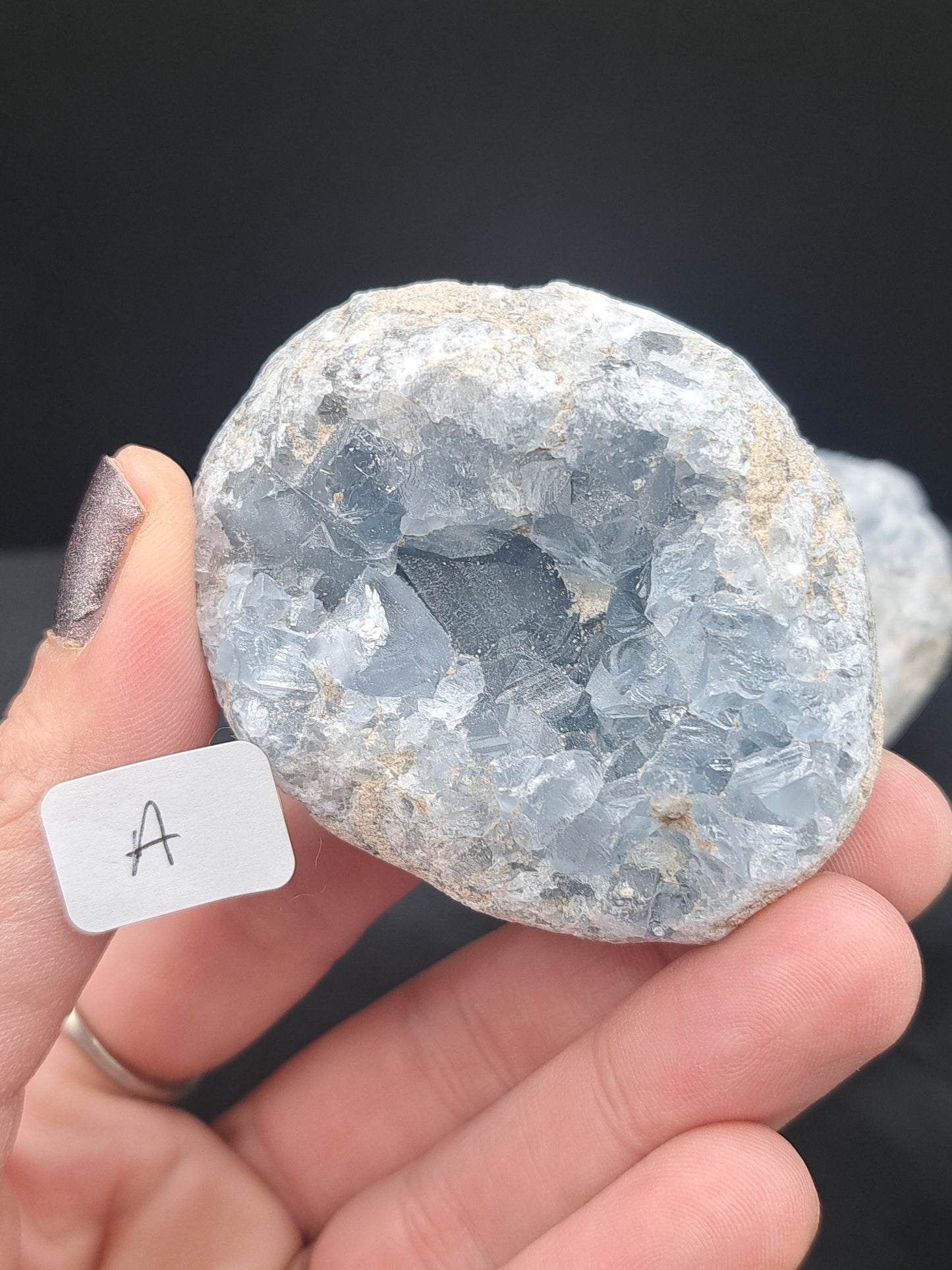 Celestite Cluster Geode - You Choose