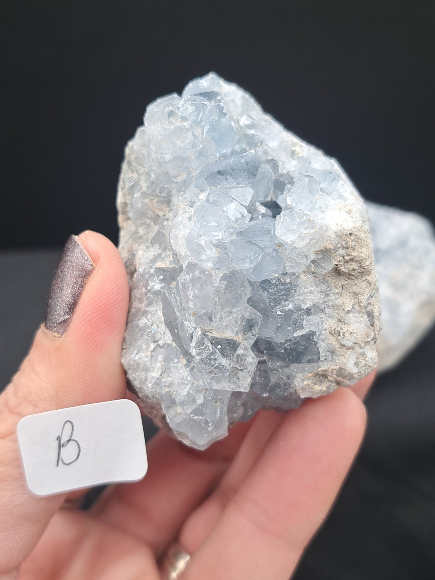 Celestite Cluster Geode - You Choose