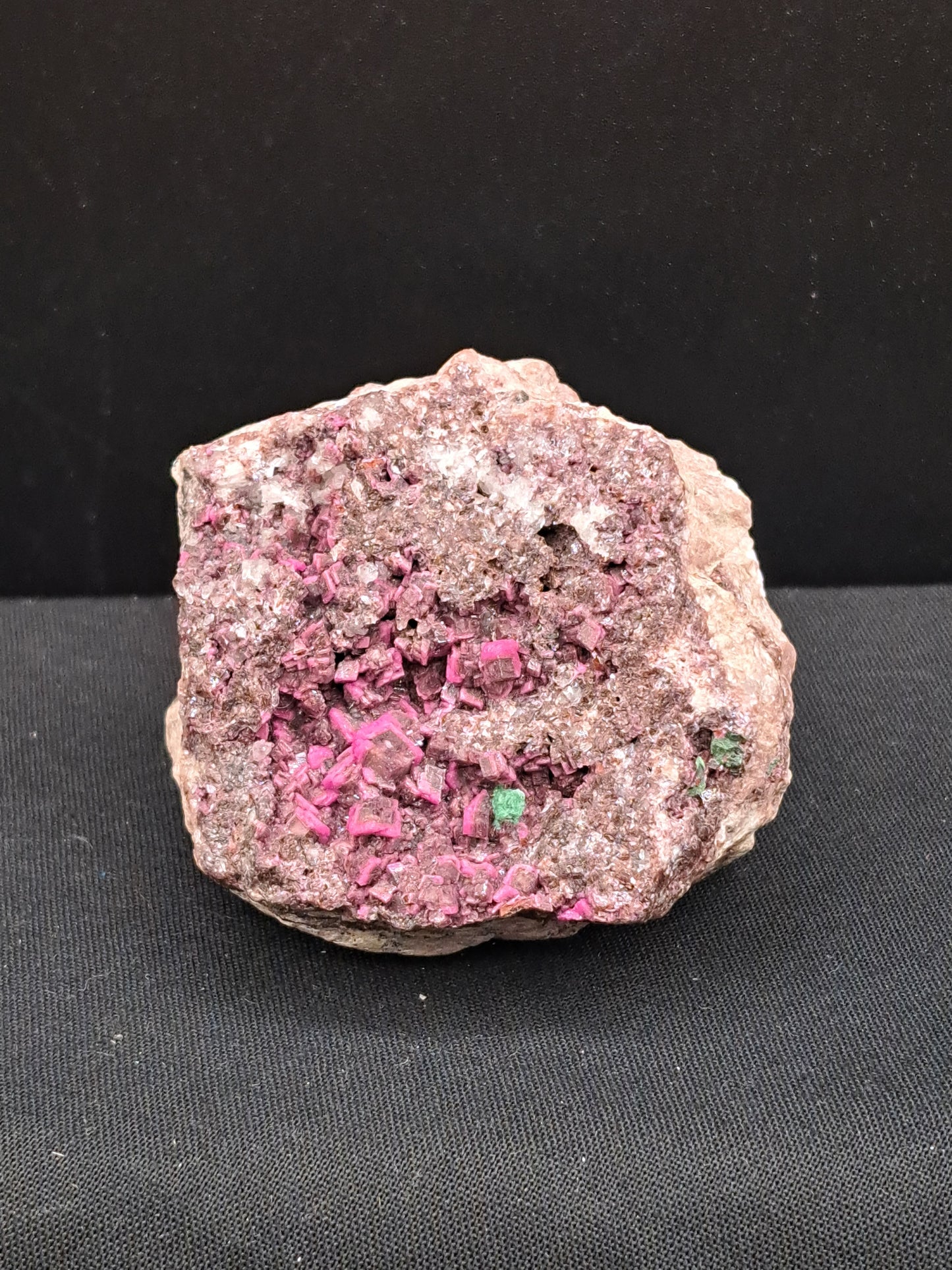 Salrose Cobaltion Dolomite With Black Heterogonite