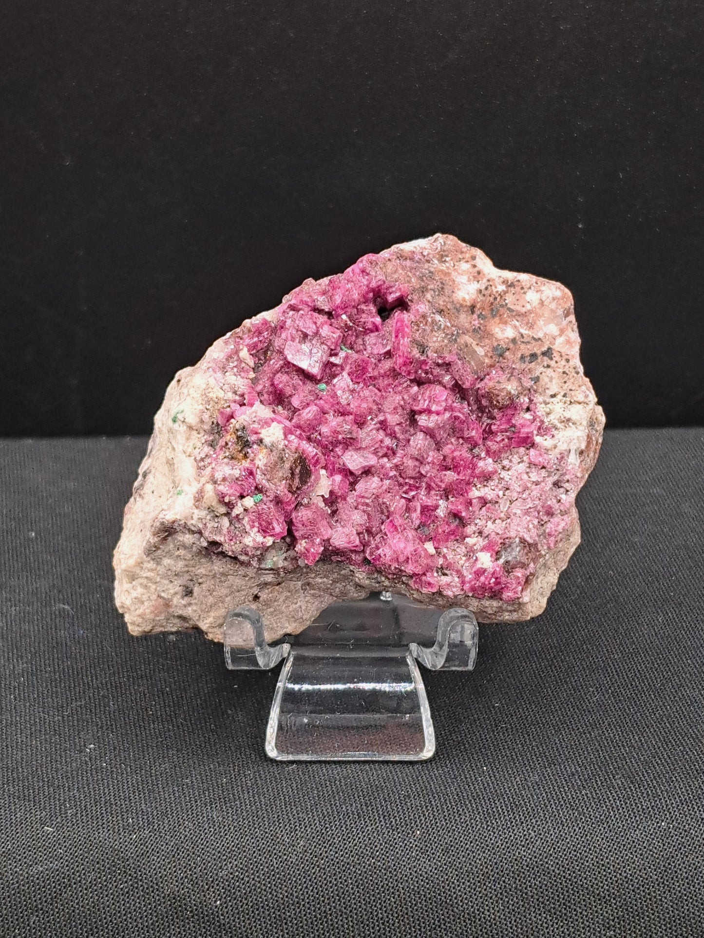 Salrose Cobaltion Dolomite With Black Heterogonite