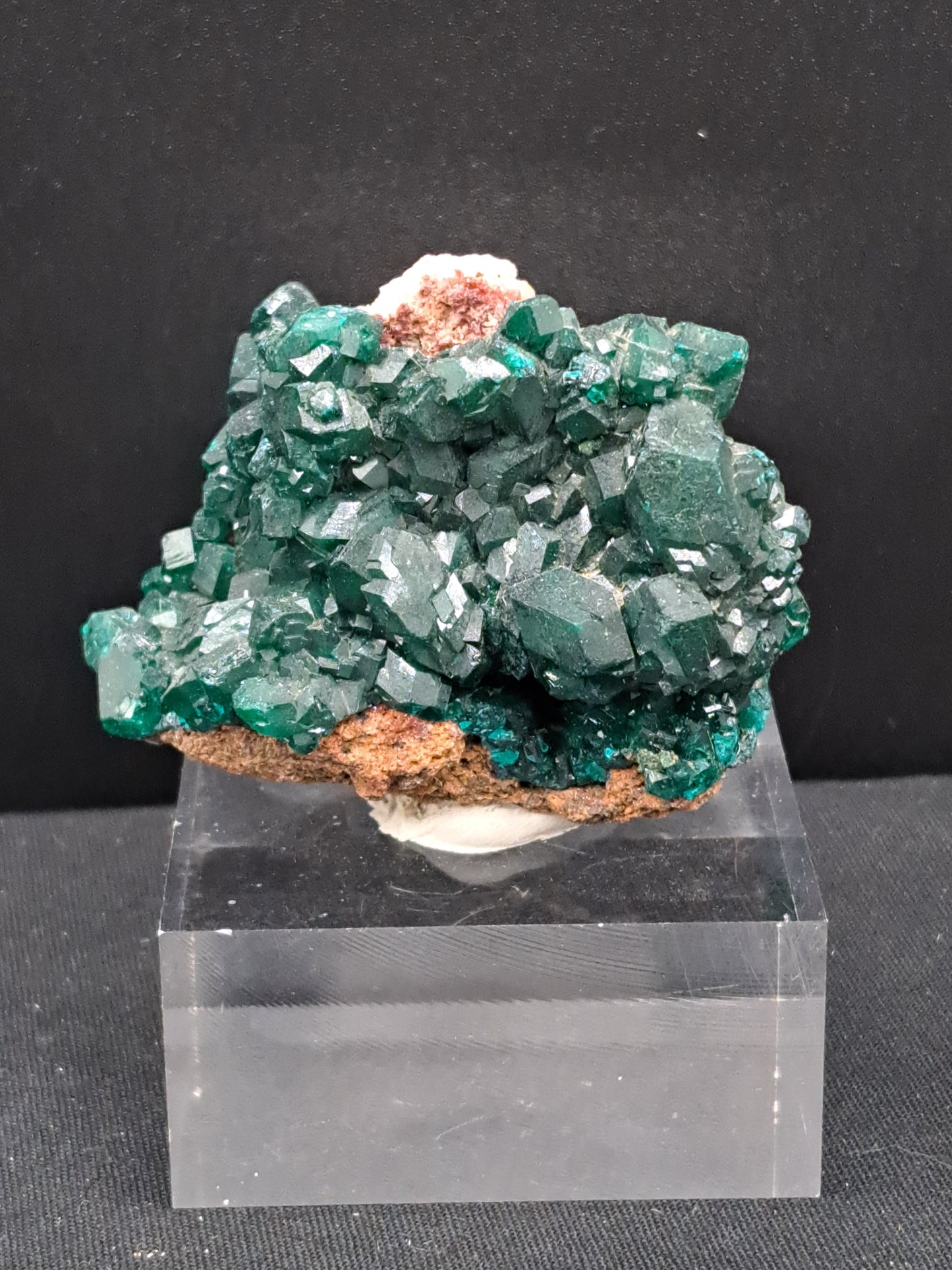 Dioptase On Acrylic Base