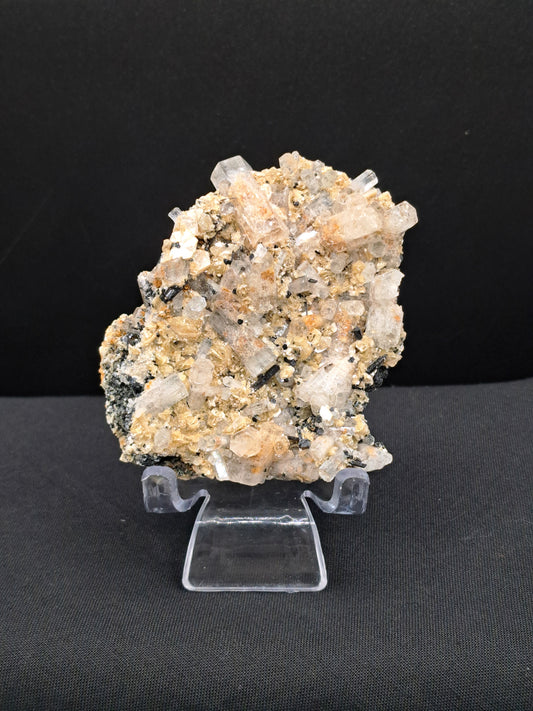 Goshenite With Schorl And Muscovite