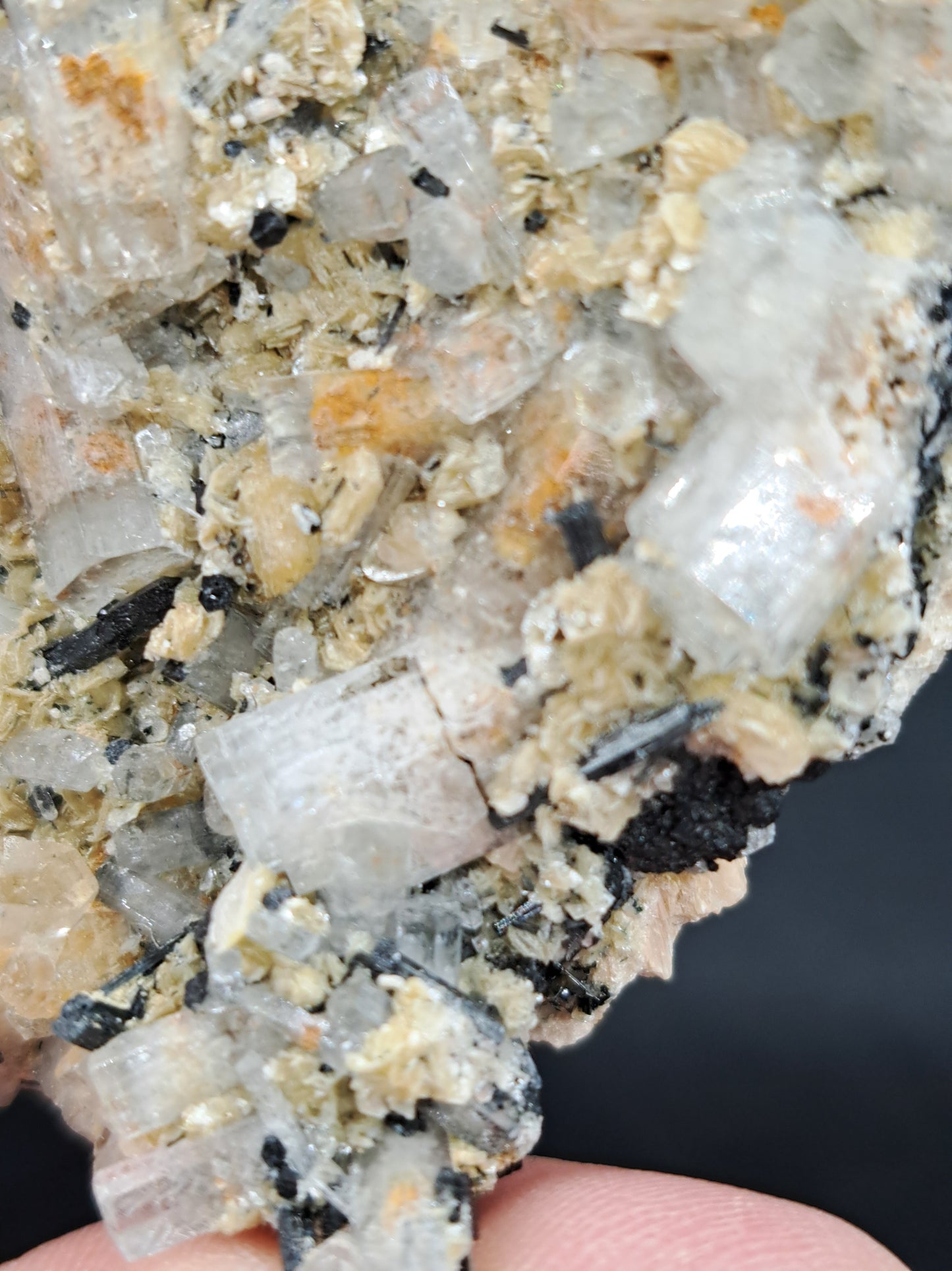 Goshenite With Schorl And Muscovite