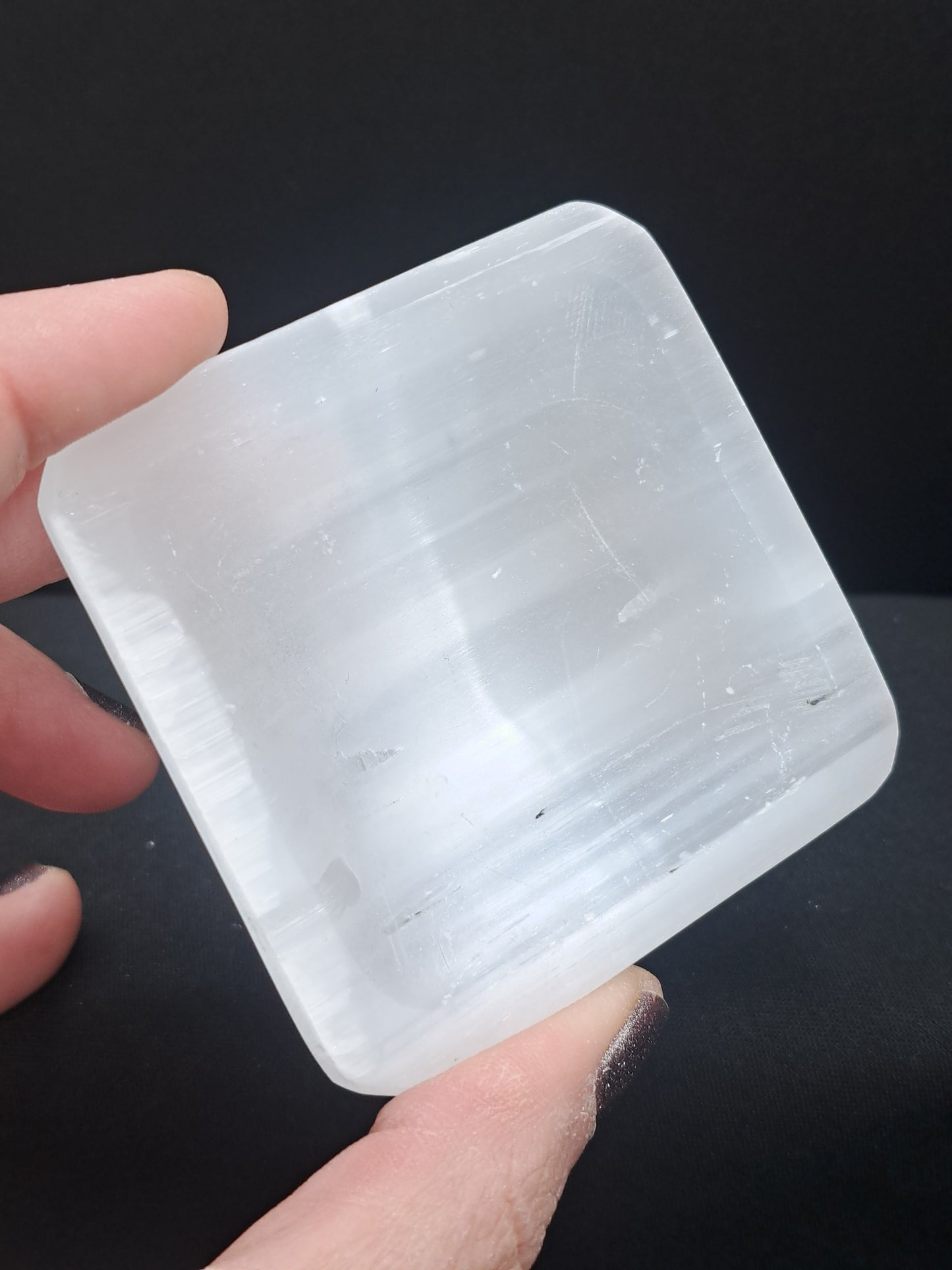 Satin Spar Selenite Trinket Bowl