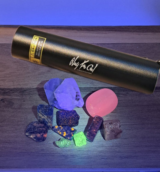 UV Flashlight Kit w/ UV Reactive Tumbles